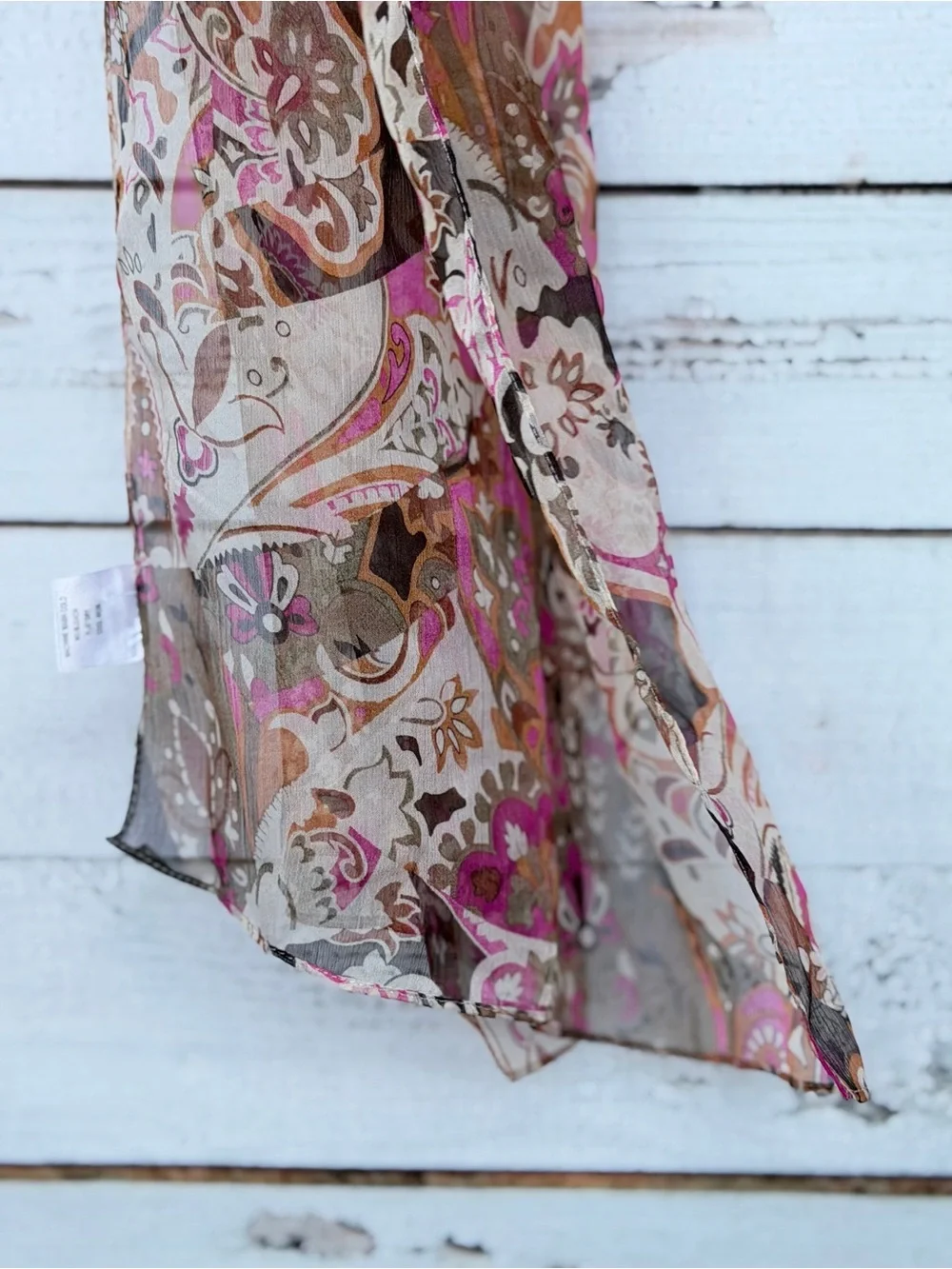 Boho Paisley Sheer Lightweight Fashion Scarf Wrap